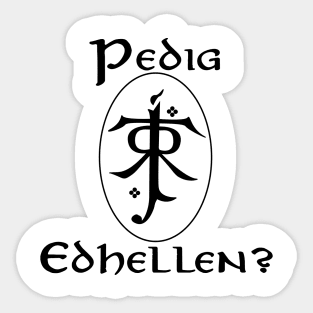 Do you speak Elvish? Sticker